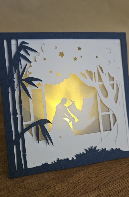 Teelicht-Karte "Kote gaeshi"