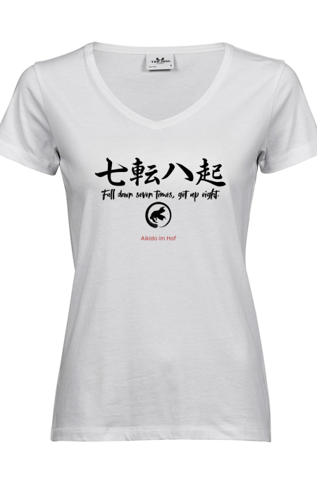 T-Shirt Damen "Fall down seven times..."