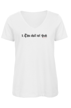 T-Shirt Damen Thou shalt not push